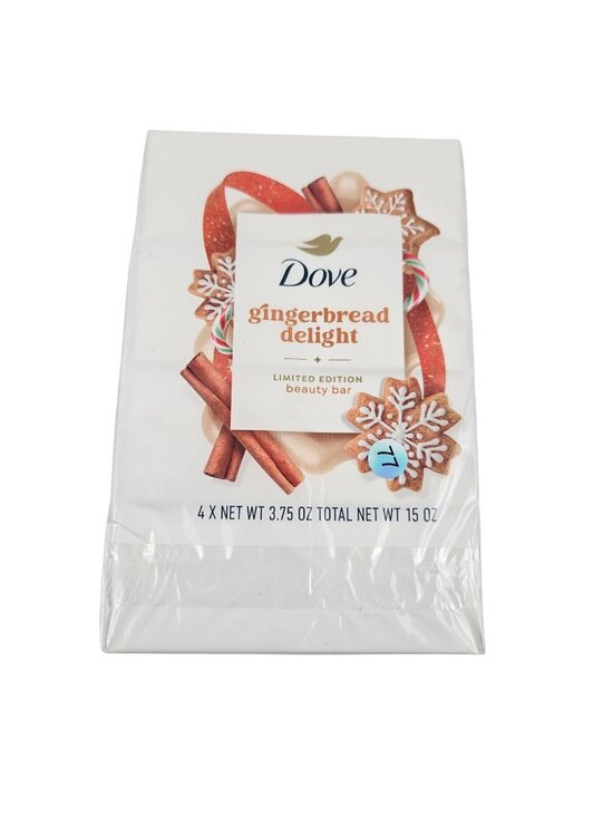 Dove Other - Dove Bar Soap Gingerbread Dellght Pack of 4 3.75 oz Limited Edition Holiday